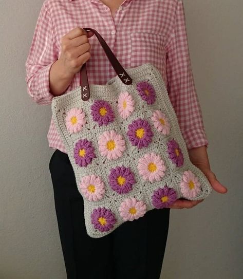 Buy Crochet Bag, Granny Square Bag, Crochet Purse, Crochet Tote Bag, Retro Bag, Hippie Bag,gift for Her, Boho Bag, Vintage Style, Bag for Women Online in India - Etsy Crochet Bag Granny Square, Crochet Bag Granny, Granny Square Bag Crochet, Square Bag Crochet, Sac Granny Square, Vintage Style Bag, Purse Crochet, Flower Handbag, Granny Square Bag