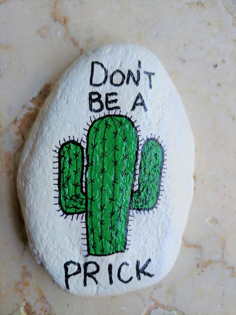 Painted Rocks Beach Stones Paperweight Gifts under 20 | Etsy Rock Kunst, Painted Rock Cactus, Rock Cactus, Easy Diy Paint, Cactus Painting, Painted Rocks Kids, Painted Rocks Craft, Painted Rocks Diy, Rock Painting Ideas Easy