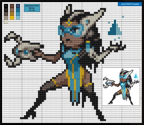 Overwatch Pixel Art Grid, Overwatch Pixel Art, Crochet Patches, Videos Humor, Bead Templates, Art Pixel, Kandi Ideas, Beads Design, Perler Art