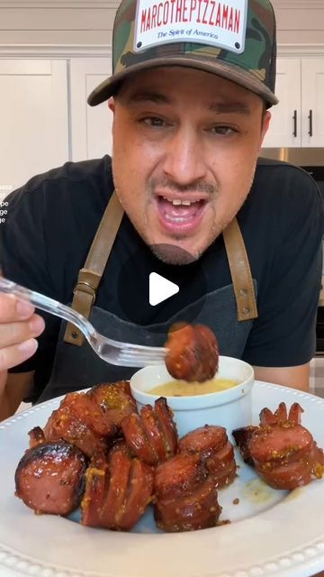 MarcoThePizzaMan on Instagram: "Gameday Kielbasa recipe. YUMM #recipe #gameday #gamedayfood #keilbasa #sausage #cooking #delicious #food" Sweet Mustard Kielbasa Bites, Mustard Kielbasa Bites, Mustard Glazed Kielbasa, Beef Sausage Appetizers, Dinner Ideas Sausage Kielbasa, Mustard Hasselback Kielbasa Bites, Hasselback Kielbasa Bites, Breakfast Kielbasa, Kielbasa Recipes Appetizers