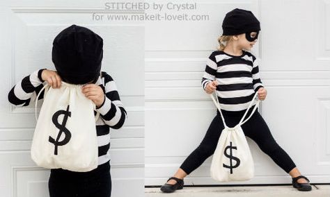 Bank Robber Costume, Bandits Costume, Robber Costume, Diy Costumes Kids Boys, Halloween Costumes Kids Boys, Crystal Diy, Cheap Halloween Costumes, Diy Halloween Costumes For Women, Diy Costumes Kids