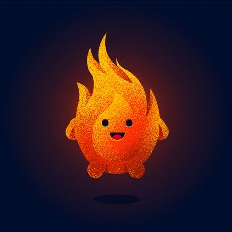 Cute fire illustration | Premium Vector #Freepik #vector #hand #character #cartoon #fire Cartoon Fire, Fire Illustration, Cute Fluffy Dogs, Fire Icons, Hope Art, Wallpaper Iphone Disney Princess, Fox Illustration, Character Cartoon, Fire Bird