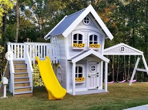 Affordable Furniture Stores, Kids Backyard Playground, Play Area Backyard, Backyard Kids Play Area, Interior Design Programs, Cubby Houses, Backyard Playground, Backyard Play, Kids Playhouse