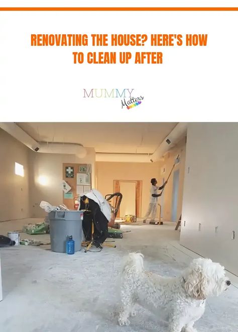 Renovating The House? Here's How To Clean Up After 1 Cleaning New Construction Home, Cleaning After Renovation, Home Management, Cleaning Walls, Wood Candles, Renovation Project, Floor Cleaner, New Builds, Deep Cleaning