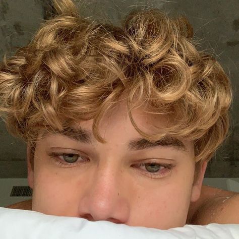 Chicos Aesthetic, Brown Hair Boy, Men Blonde Hair, Jeremiah Fisher, Blonde Hair Boy, Brown Hair Men, Men Haircut Curly Hair, Honey Brown Hair, Blonde Wavy Hair