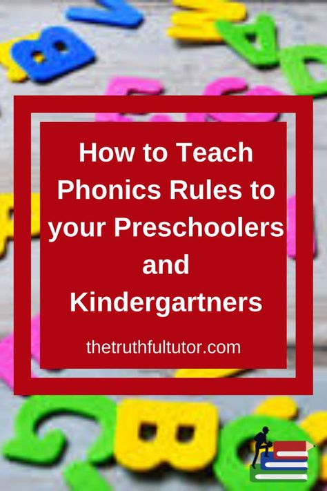 One of the foundations of reading is knowing phonic rules. However, in order to teach your kids phonics rules, you have to know how to teach phonics rules yourself and some of you may not even know what phonics is. This article will teach you about phonics and exactly what you need to do to make sure your little one succeed #phonics #teaching #preschool #kindergarteners. https://thetruthfultutor.com/how-to-teach-phonics-rules-to-your-preschoolers-and-kindergarteners/ How To Teach Phonics Rules, Teach Phonics Preschool, Phonics Rules Kindergarten, Phonics Teaching Ideas, Teaching Preschoolers To Read, How To Teach Phonics Kindergarten, Correct Order To Teach Phonics, How To Teach Phonics To Preschoolers, Phonic Activities Preschool