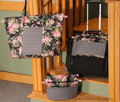 Sewing Simple, Sewing With Nancy, Nancy Zieman, Sew Simple, Sewing Bags, Trendy Sewing, Quilted Fabric, Easy Travel, Sewing Table