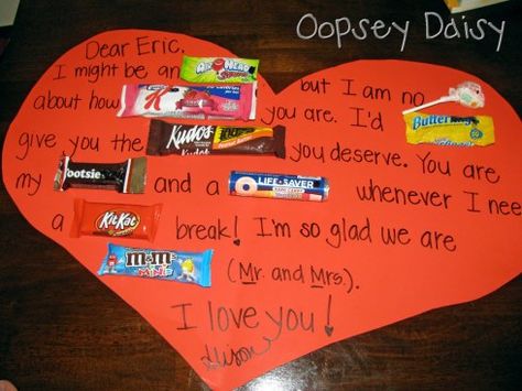 Cute examples of candy play on words Candygram Ideas, Valentine Candy Grams, Candy Bar Cards, Candy Posters, Prom Posters, Candy Bar Posters, Happy Home Fairy, 50th Birthday Quotes, Mom Birthday Crafts