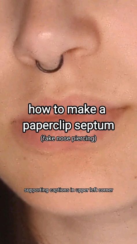 Pin on cute thingz 2 make Fake Septum Piercing, What To Do When Bored, Seni Dan Kraf, Jewelry Clothes, Things To Do When Bored, Pinterest Diy, Fake Piercing, Everyday Hacks, Teen Life Hacks