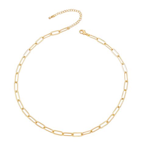 PRICES MAY VARY. 【Paperclip Chain Necklace for Women】:This gold paperclip chain necklace for women is very delicate and very suitable for everyday wear. These paper clip necklaces can be worn alone or combined with other chains and necklaces. Perfect for layering up with another necklace for a layering effect 【Gold Paper clip Chain Necklace】18K real gold plated brass, lead nickel free, hypoallergenic, strong, and durable. You will be the brightest star in the crowd wearing this gold paper clip c Paper Clip Chain Necklace, Paper Clip Necklace, Paperclip Chain Necklace, Cuban Link Necklace, Gold Snake Chain, Preppy Jewelry, Gold Bead Necklace, Snake Necklace, Gold Choker Necklace