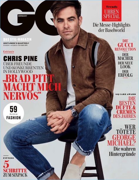 Gq Men Cover, Gq Magazine Covers, Gq Mens Style, Viral Images, Chris Tucker, Abercrombie Men, Magazine Man, Cover Boy, Red Wing Boots