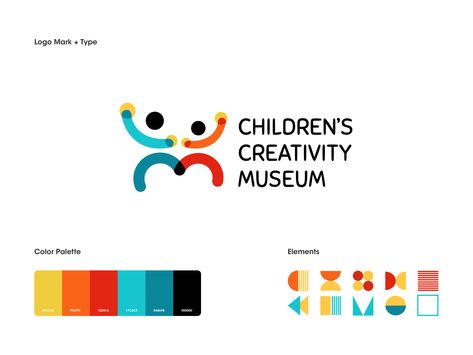 Logo Children Creativity Museum by RaDesign Museum Logo Design Ideas, Event Logo Ideas, School Logo Ideas, Movement Logo Design, Elementary School Logo, Logo Movement, Childrens Logo, Kindergarten Logo, School Branding