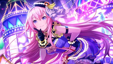 Megurine Luka, Vocaloid Characters, Event Card, Beauty Event, Project Sekai, An Anime, Hatsune Miku, Pink Hair, Cute Icons