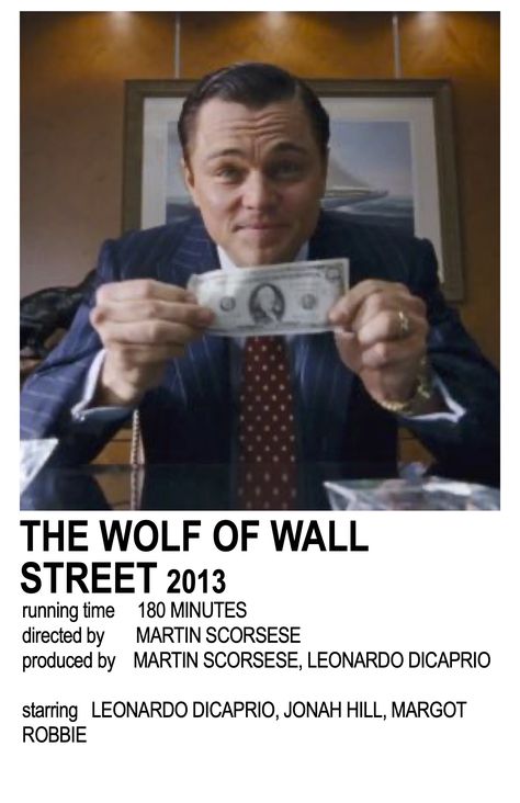 Wolf Of Wall Street Aesthetic, Wall Street Aesthetic, Movie Polaroids, The Wolf Of Wall Street, Street Aesthetic, Wolf Of Wall Street, Film Posters Vintage, Aesthetic Poster, Martin Scorsese