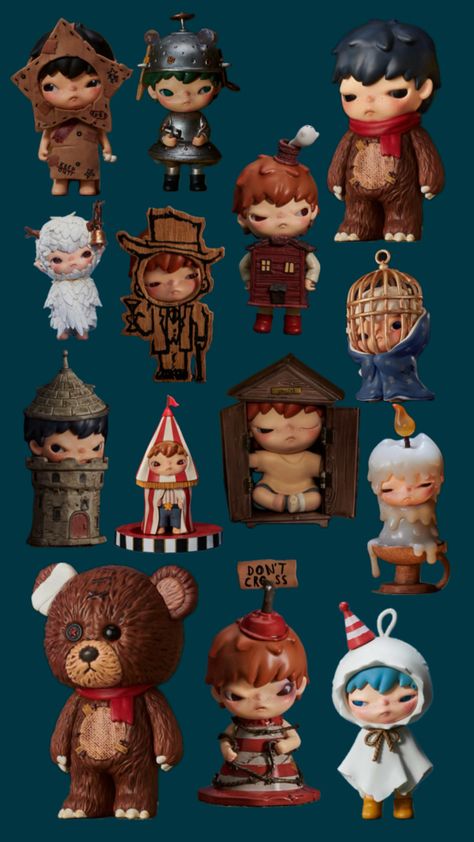 Hirono Shelter - Pop Mart Blind Box Figures, Игрушки Funko Pop, Weasley Aesthetic, All The Small Things, Collectible Toys, Pop Mart, Cute Clay, Clay Art Projects, Vinyl Toys