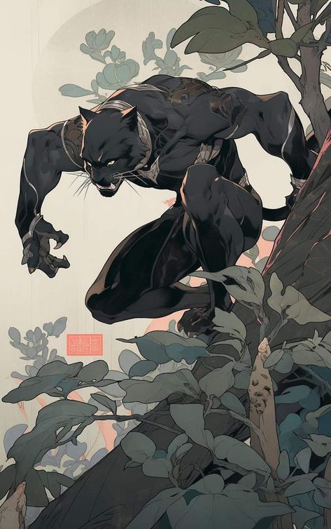 Black Panther Oc, African Superhero, Panther Pictures, Panther Art, Monster Legends, Black Panther Art, Black Comics, Spiderman Comic, 영감을 주는 캐릭터