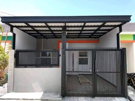 House Canopy Design, Cement House Design, House Canopy, Small House Design Philippines, House Renovation Design, Rooftop Patio Design, House Fence Design, House Main Gates Design, Carport Designs