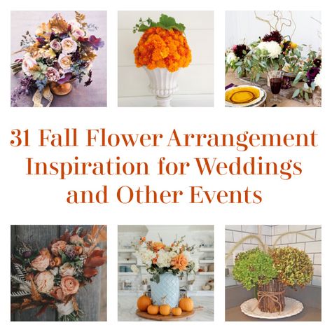 Hello, DIYers! If you have an important event coming up in the Fall, this is for you! The autumn hue is so beautiful, with plenty of different shades to choose from. If, for instance, you’re getting married, hosting a retirement party, or another formal gathering that will require decorative flowers then we’d like to bring […] The post 31 Fall Flower Arrangement Inspiration for Weddings and Other Events appeared first on DIY Projects by Big DIY Ideas. Romantic Centerpieces, Fall Floral Arrangement, Pumpkin Vase, Pumpkin Arrangements, Fall Vignettes, Wood Centerpieces, Fall Flower Arrangements, Beautiful Pumpkins, Fall Floral Arrangements