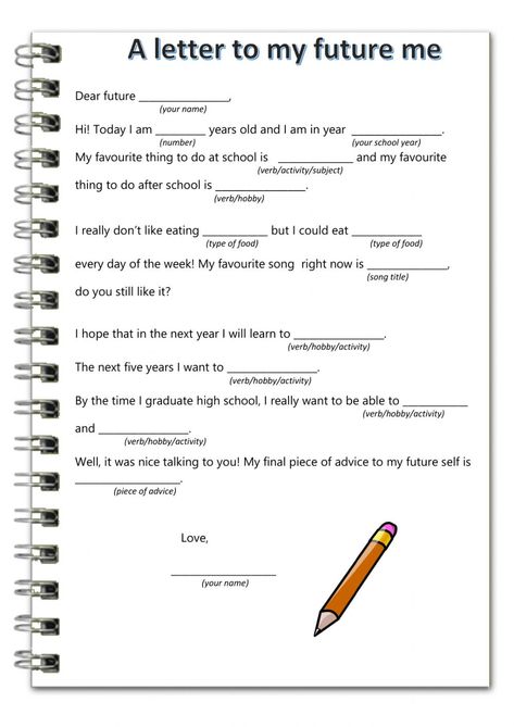 Thank You Letter Template For Students, Letter To Future Self Template, What To Write To A Teacher, Dear Future Me Letter To Myself Template, Dear Future Me Letter To Myself Ideas, Write A Letter To Your Future Self, Future Me Letter, What Should I Write About, Critical Thinking Quotes