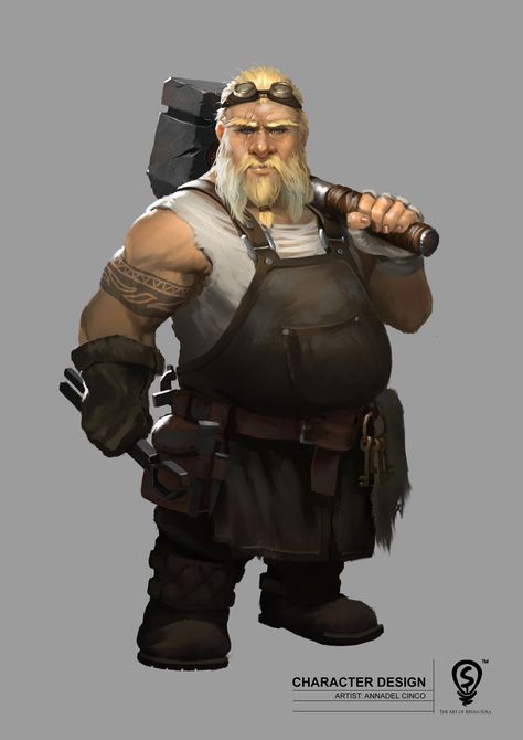 Blacksmith Art, Steampunk Character, Design Club, Dungeons And Dragons Art, Heroic Fantasy, Arte Cyberpunk, Fantasy Races, Concept Art Character, Dungeons And Dragons Characters