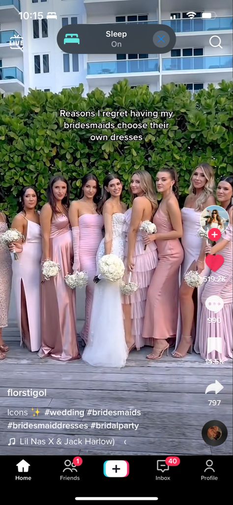 Bridesmaid Palette, Dress Code Wedding, Pink Wedding Dress, Pink Bridesmaid Dresses, Multicolor Dress, Pink Wedding, Dresses Wedding, Dress Codes, Wedding Outfit