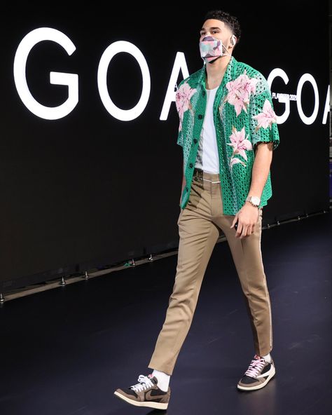 22/05/21 Jason Tatum Outfit, Nba Fashion Outfits, Jason Tatum, Outfits For Teenage Guys, Korean Street Fashion Men, Dapper Gentleman Style, Nba Drip, Drip Fits, Nba Outfit