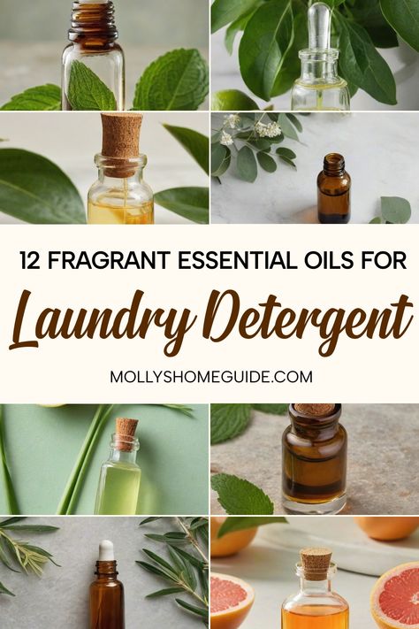 Discover the best essential oils to elevate your laundry routine with natural scents. Transform your homemade laundry detergent with essential oil blends for fresh-smelling clothes. Learn how to add essential oils to laundry and create DIY liquid laundry detergent with our recipes. Explore a variety of scent blends for laundry products and create a more enjoyable washing experience using natural ingredients. Elevate your laundry game today! Adding Essential Oils To Laundry, Clean Laundry Essential Oil Blend, Diy Liquid Laundry Detergent, Lavender Laundry Detergent, Essential Oils For Laundry, Homemade Laundry Detergent Recipes, Diy Laundry Soap, Best Laundry Detergent, Scent Blends