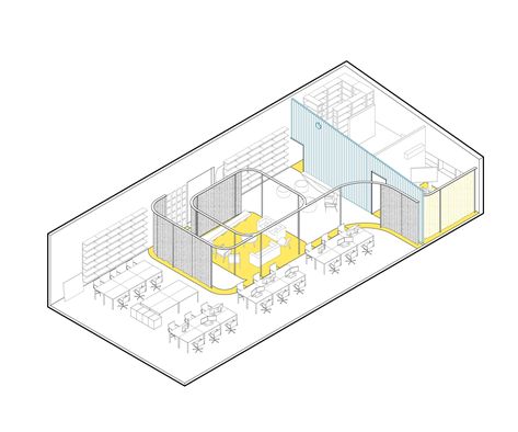 Multipurpose Office, Google Office, Office Floor Plan, Buffer Zone, Award Display, Saint Gobain, Office Plan, School Interior, Space Illustration