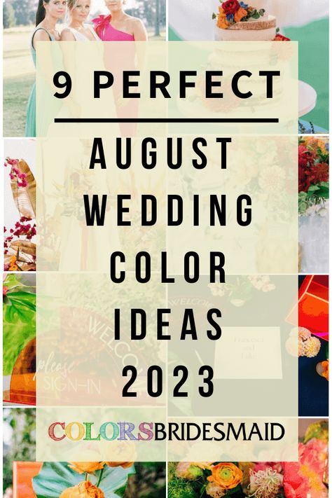 Summer Palette Colors 2023, Evening Summer Wedding, Outside Wedding Color Schemes, Wedding Colours For 2023, July Wedding Colors Summer 2023, Wedding Colors With Tan Suits, Wedding Color Trends For 2023, Colors For August Wedding, August Wedding Colors 2023