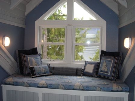 Dormers On old Houses interior bench | This project had lovely dormer windows that were large enough to serve ... Coin Banquette, Bedroom Window Seat, Built In Window Seat, Cozy Window Seat, Design Ložnic, Window Seat Design, Window Benches, Bedroom Windows, Cozy Nook