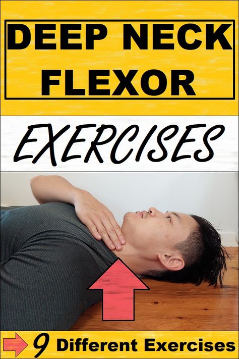 Deep Neck flexor exercise Deep Back Muscles Exercises, Deep Neck Stretches, Deep Neck Flexor Exercises, Neck Muscles Workout, Strengthen Neck Muscles, Neck Muscle Exercises, Neck Strengthening Exercises, Back Muscle Exercises, Neck Strengthening