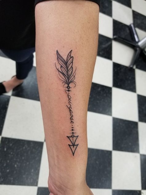 Atonement Tattoo, Arrow Tattoo With Words, Tattoo Lines, Arrow Tattoos For Women, Small Arrow Tattoos, Targaryen Tattoo, Dragons Tattoo, Literary Tattoos, Dragon Tattoo For Women