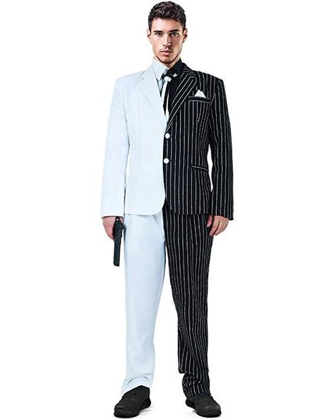 Two Face Cosplay Costume Two Face Costume, Face Black And White, Batman Animated Series, Batman Animated, Dc Comic Costumes, Toddler Boy Toys, Black And White Suit, Batman Costume, Suit Costume