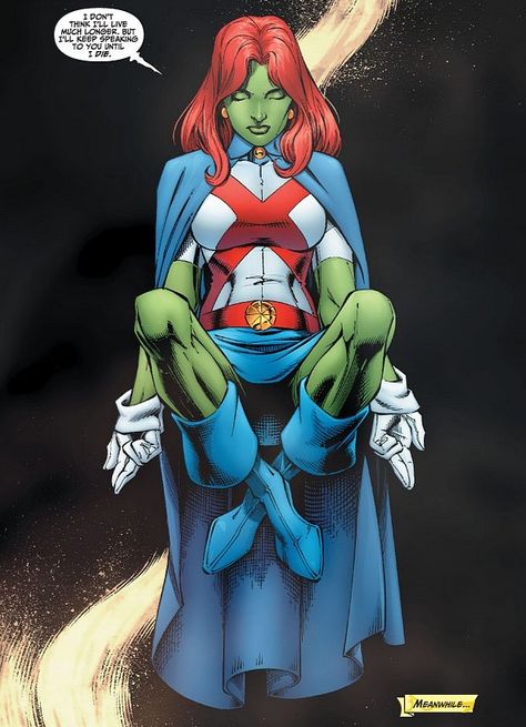 miss martain Superboy And Miss Martian, Miss Martian, Future Costume, Justice Society, Justice Society Of America, Dc Comics Heroes, Dc Comics Characters, Marvel Girls, Comics Girl