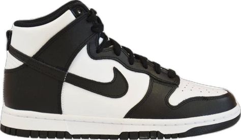 White Shoes For Women, Fake Shoes, Nike Black And White, Black And White Shoes, Cute Sneakers, Nike Dunk High, Dunk High, Winter Hoodies, Nike Womens