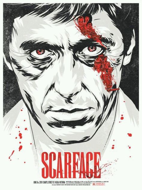 Al Pacino, Scarface Al Pacino, Movie Poster, The Face, Wall, Art