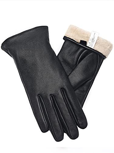 Womens Leather Gloves, Beige Gloves, Winter Gloves For Women, Leather Gloves Women, Texting Gloves, Gloves For Women, Warmest Winter Gloves, Cold Weather Gloves, Driving Gloves