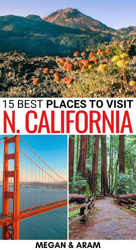 Are you looking for the best places to visit in Northern California this year? This guide has the best cities, towns, national parks, and more in Northern CA! | Northern CA | Things to do in Northern California | Small towns in Northern California | Cities in Northern California | National Parks in California | Northern California itinerary | What to do in Northern California | Things to do in Northern CA | Best places to visit in Northern CA Travel In California, California Itinerary, Places To Visit In California, North California, California Cities, Northern California Road Trip, Northern California Travel, California Attractions, Oregon Trip