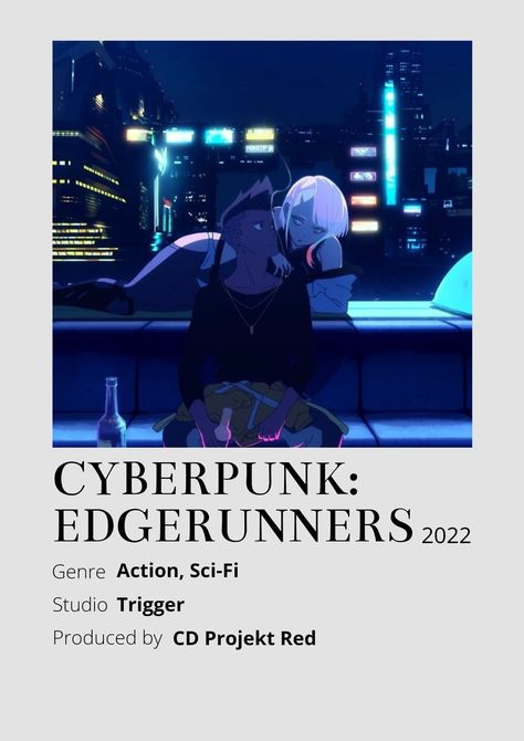 Cyberpunk Edgerunners Poster, Cyberpunk Edgerunners Anime, David Cyberpunk, Posters Anime, Anime Minimalist Poster, Cyberpunk Edgerunners, Series Poster, Dylan Thomas, Minimalist Posters