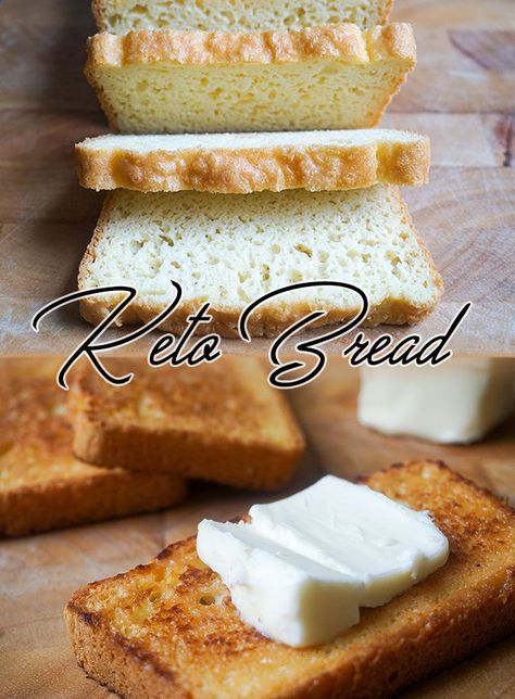 Tested: Keto Bread Recipe - Excellent taste and texture. Very simple to make, and macros listed are correct! Sliced into 20 equal portions at P:3 F:8 C:1 and about 90 calories per slice. Keto Brood, Keto Connect, Keto Bread Recipe, Weight Watcher Desserts, Best Keto Bread, Postre Keto, Keto Breads, Resep Diet, Keto Pancakes