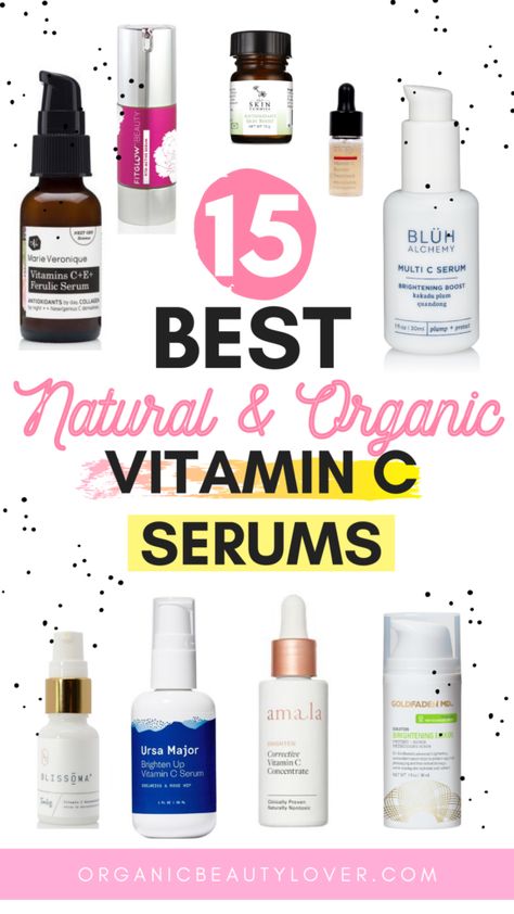 Natural Vitamin C Serum, Minimalist Skincare, Organic Serum, Toxic Products, Natural Vitamin C, Organic Vitamins, Best Serum, Beauty Vitamins, Skincare Gift Set