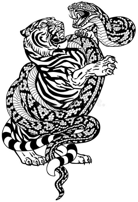 Snake Black And White, Snake Back Tattoo, Arm Tattoos Japanese, Traditional Tattoo Black And White, Japanese Tiger Tattoo, Tiger Tattoo Sleeve, Black And White Tattoo, Cobra Tattoo, Snake Black