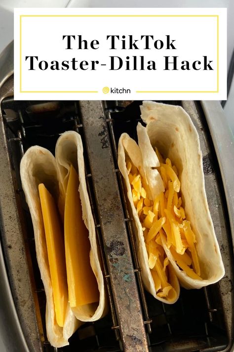 TikTok led us to the fastest quesadilla cooking method I’d ever seen: the toaster-dilla. Toaster-dillas don’t require a pan or even a cheese grater, and promise actually crispy tortillas with melted gooey cheese in under two minutes. Get your toaster ready. Toaster Recipes, Healthier Me, Viral Recipes, Low Carb Low Fat Recipes, Sandwich Toaster, Cheese Wrap, Cheese Quesadilla, Low Carb Low Sugar, Best Low Carb Recipes