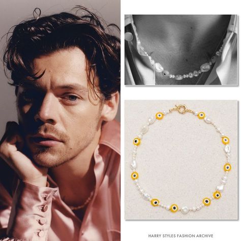 Harry Styles Pearl Necklace, Harry Styles Pearls, Harry Styles Jewelry, Harry Styles Fashion, Harry Styles Clothes, Pearl Necklace Classic, Pulseras Kandi, Harry Styles Merch, Sweet Husband