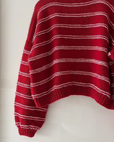 Monday = new weekly dump 💞✨❤️‍🔥 #pippipants #weeklydump #smallbusinesslove Monday Sweater, Embroidery On Knitting, Knit Striped Sweater, Knitwear Inspiration, Easy Knitting Projects, Striped Knitted Sweater, Handmade Sweater, Handmade Inspiration, Easy Knitting