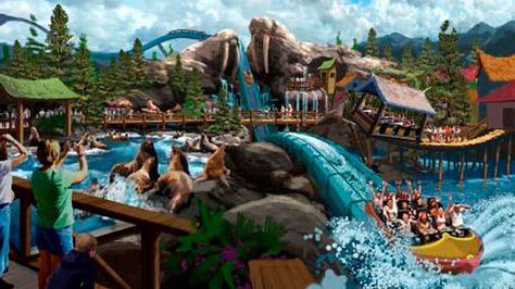 Planet Coaster 2 Inspiration, Roller Coaster Concept Art, Planet Coaster Inspiration, Planet Coaster Ideas, Ocean Kingdom, Theme Park Planning, Hopi Hari, Park Concept, Zoo Project