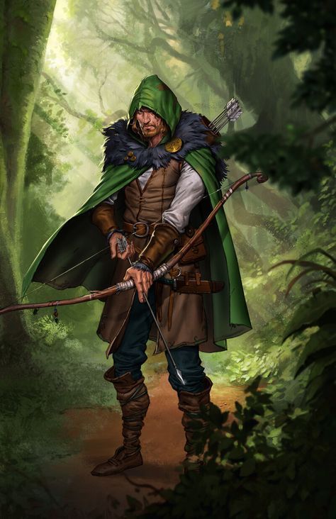 Robin Hood Fantasy Art, Robin Hood Artwork, Robin Hood Art Character Design, Robin Hood Character Design, Fantasy Ranger Art, Robin Hood Wallpaper, Robin Hood Fanart, Robin Hood Aesthetic, Robin Hood Art