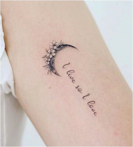 Lettering Moon Tattoo Line Moon Tattoo, Fine Line Moon Tattoo, Quotes About The Moon, Celtic Tattoo For Women, The Moon Tattoo, Luna Tattoo, Army Tattoos, Omerta Tattoo, Moon Tattoo Designs