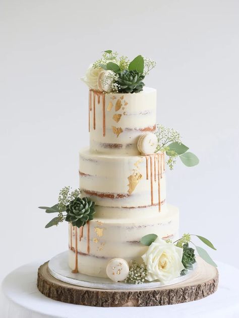 Wedding cakes | Saconnex Cakes | Genève, Switzerland Wedding Cake Mariage, Floral Cake Design, Rose Succulent, Succulent Cake, Floral Cake Topper, Dream Wedding Cake, Eucalyptus Leaf, Artificial Eucalyptus, Wedding Cake Rustic