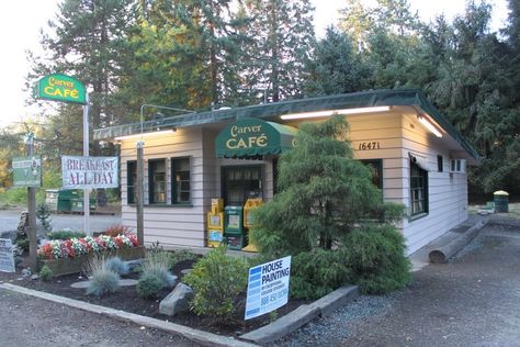 Carver Cafe Twilight, Twilight Desired Reality, Northwestern Gothic, Twilight Trip, Washington Twilight, Forks Washington Twilight, Forks Twilight, Pnw Trip, Dr Visuals